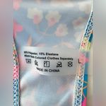 SheIn  Blue and Pink Bikini Set with Floral Design Photo 2