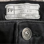 Free People NWT  Black Rita Crop Frayed Flare Jeans Size 31R OB833572. Photo 4