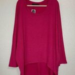 Zanzea NWT Pink Textured High-Low Dolman Sleeves Sweater Photo 0