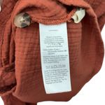 Madewell Seersucker Button-Front Midi Dress Women’s Size XXS Afterglow Red Photo 11