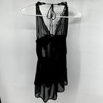 Victoria's Secret  Very Sexy Babydoll Lingerie Dress Floral Lace Mesh Black Small Photo 4
