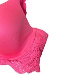 Aerie Real Sunnie Full Coverage Crochet Lace Detail Padded Hook Back Bra 32B Photo 4