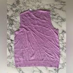 J.Crew NWT Jackie Shell Cotton Sweater Vest Lilac Purple M holes in left seam Photo 8