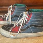 Vans SK8-Hi Tartan Daze Blue Red Multi Plaid Studded Sneakers $167 EUC Wmn 5.5 Photo 0