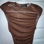 Bronx and Banco Gold and sparkly brown cover dress Photo 0