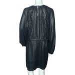 Something Navy   Sequin Raglan Mini Dress Black Allover Sequin Size Small‎ Photo 3