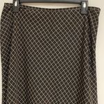 Bass & CO black and brown diamonds skirt size 12 Photo 2