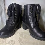 MIA  Annamarie Black Lace Up Ankle Boots Photo 7