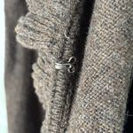 Lands' End Sz S 6 8 Ruffle Front Cardigan Brown Wool Blend Cottagecore Regency Photo 1