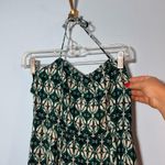 Free people green and cream maxi halter top dress size US 8 Photo 2