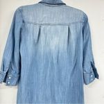 Cloth & Stone  Chambray Long Sleeve Button Down Mini Dress XS Coastal Cowboy Photo 11