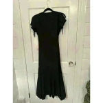 Bishop and Young  Anthropologie Black Tara Wrap Dress‎ size S NWT Photo 3