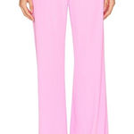 Amanda Uprichard  Vera Pants Carnation Vibrant Pink Wide Leg pull on Revolve 342 Photo 0