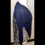 Anthropologie  Yellow Bird Cardigan Blouse Womens Long Sleeve Size L Asymmetrical Photo 1