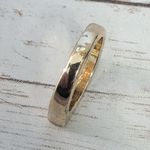 Gold Tone Ring with Flat Angled Design Womens Size 7 Photo 6