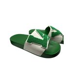 Tory Burch  NWOT Green LOVE Slide Sandals Walk on Sunshine Photo 6