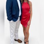 DO+BE  Pink Satin Halter Mini Dress - Size Small Photo 2