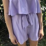 Le lis Boutique Strapless Romper Lavender Large Photo 2