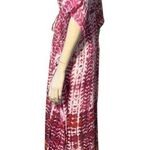 BeachLunchLounge BEACH by  Womens Size L Magenta Pink Orange Maxi Kaftan Cover Up Photo 4