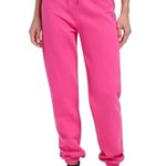 DKNY Sport Metallic Logo Everyday High Rise Jogger in Barbiecore Pink Size XL Photo 4