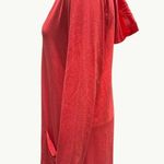 Coolibar Womens UPF 50+ Hooded Tunic Dress C over up M Red Cotton Blend Size M Photo 1