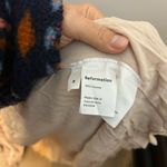 Reformation  Beige Peppermint Ruffle Maxi Wrap Dress Photo 5