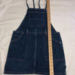 Forever 21 Size XS Denim Overall Dress Mini Blue Pockets Cotton Photo 4