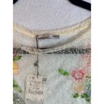 ZARA  Embroidered Floral Lace Sheer Short Sleeve T Shirt Top Women Size L NWT Photo 4