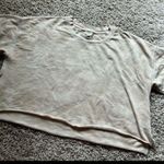 Aerie  beige tie dye body crop top Photo 0