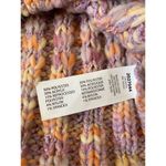 Black Tape Rainbow Spacedyed Sweater Chunky Knit Turtleneck Sweater Winter Sz Xs Purple Photo 7