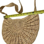 Ale By Alessandra  Rafia Straw Medium Size Purse Long Strap Coastal Boho Resort Photo 6