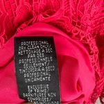 Monique Lhuillier Lace Fit & Flare Midi Dress Raspberry Red Size 2 Photo 9