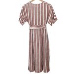 Free People  Monday Striped Linen Blend Midi Dress Size XS Photo 8