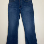 Wrangler High Rise Kick Flare Jeans Size 2 Raw Hem Stretch boho western Photo 0