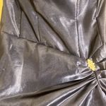 Jessica McClintock VTG  80s  Satin Blue Strapless Bubble Mini Dress Sz 5 Photo 7