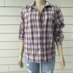 Woolrich  Women’s Multicolored Plaid Button Up Shirt - Size Medium Photo 4