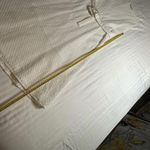 Theory Dress Afala White Eyelet Embroidered Cotton Size 4 Belted A-Line MIDI Photo 4