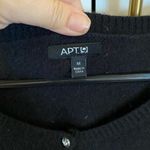 Apt. 9  Women's Classic Black Angora Blend Cardigan soft Luxurious Old Money Fall Photo 4