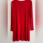 Amazon Set of 2 Long Sleeve A-Line Skater Dresses, Bright Red/Maroon, Size Small Photo 3