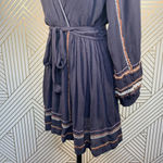 Free People  Delilah‎ Embroidered Minidress Blue Photo 7