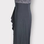 Alex Evenings Empire Waist Embroidered Sleeveless Cascade Skirt Dress Petite Med Photo 3