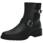 Anne Klein Boots Size 10.5 Black Block Heel Almond Toe Buckle Detail NEW Photo 10