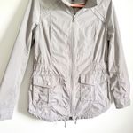 EXPRESS Gray Zip Up Anorak Windbreaker Rain Jacket sz Small Photo 1