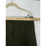 Quince  Ultra-Stretch Ponte Cropped Wide-Leg Pants Olive Green Size 16 Photo 6