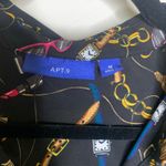 Apt. 9  Blouse Equestrian Motif Belt Chain Watch Sunglasses Sz Medium Photo 6