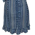 Altar'd State Altar’d State Linen Blend Stripe Floral Print Wrap Dress Women’s Size M Ruffle Photo 5