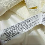 ZARA  Women Ecru Textured Button-Down Luxury Vest Wedding Lapel Collar Dress L Photo 10