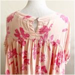 We The Free Free People  Moon City Floral Print Short Sleeve Top Small Oversized Photo 10