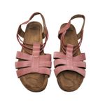Earth Origins  Pink Leather Strappy Open Toe Slingback Laney Sandals Size 10 Photo 2