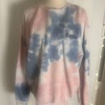 Urban Nation Smile Face Tie Dye Sweatshirt Pullover XL Pink Photo 1